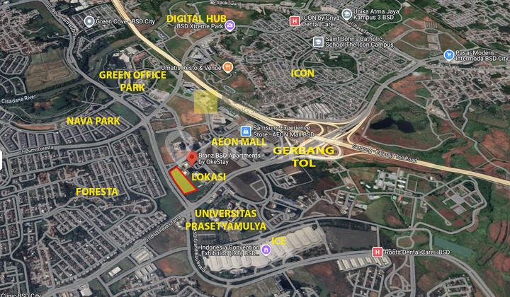 Dijual Kavling Komersial Premium di Grand Boulevard BSD City