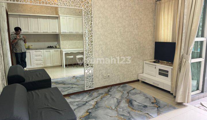 ruang keluarga apartemen thamrin residance 1br furnished
