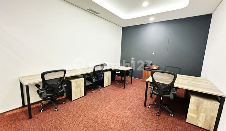 SEWA KANTOR KUNINGAN FULL FURNISH ALL IN INCLUDE WIFI DAN RUANG MEETING
