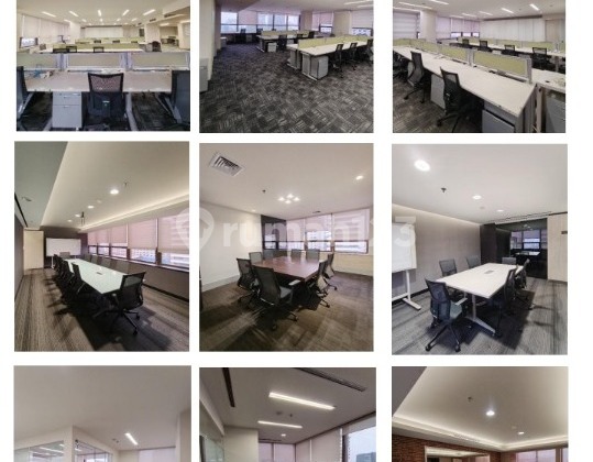 FOR RENT FULLY FURNISHED OFFICE SPACE 827sqm CENTRAL JAKARTA