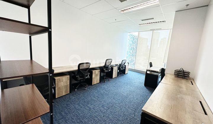 SEWA KANTOR KUNINGAN FULL FURNISH ALL IN INCLUDE WIFI DAN RUANG MEETING