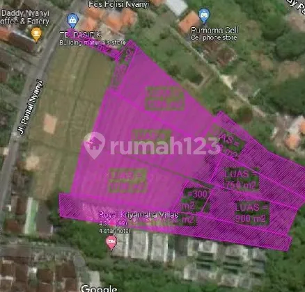 DI JUAL TANAH LOKASI PANTAI NYANYI TABANAN ( T931) 1