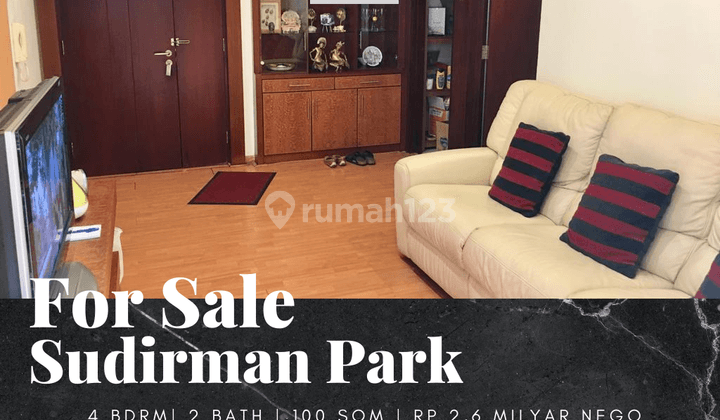 Dijual Apartemen Sudirman Park 3br Plus 1 Full Furnished View Pool 1