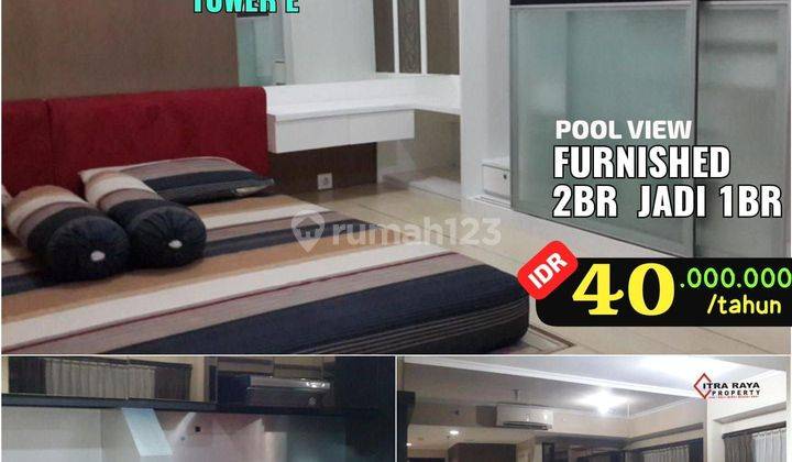 Water Place ,2BR jadi 1BR ,pakuwon 1