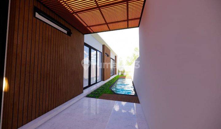 VILLA FULL FURNISHED VIEW PERSAWAHAN DI TANAH LOT DEKAT CANGGU