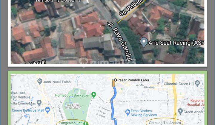 Tanah dan Bangunan bergaya klasik kontemporer Pangkalanjati Baru, Cinere Depok 2