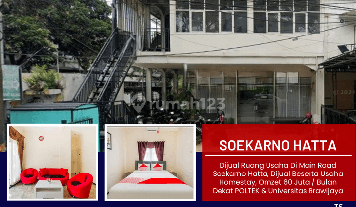 Ruang Usaha Di Soekarno Hatta Dijual Beserta Usaha Homestay 2