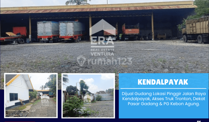 Dijual Gudang Lokasi Raya Kendalpayak, Akses Truk Tronton 1