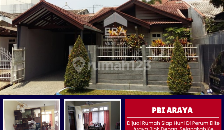 Dijual Cepat Rumah Siap Huni Di Perum Elite Araya Blok Depan