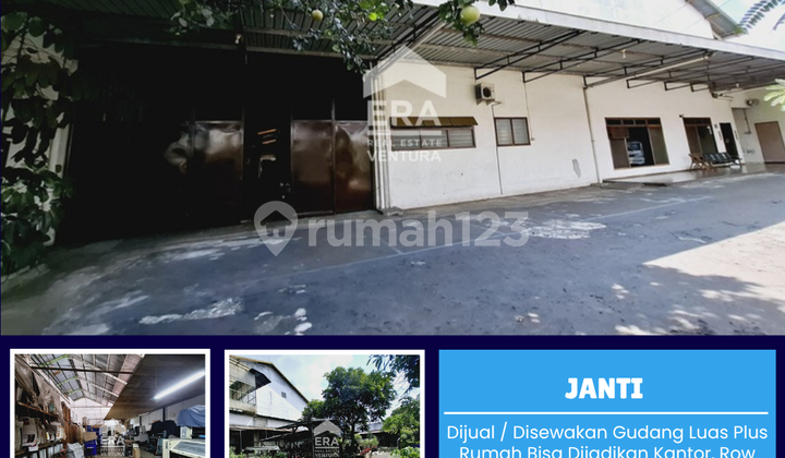 Dijual Gudang Plus Rumah Bisa Dijadikan Kantor Di Janti Sukun