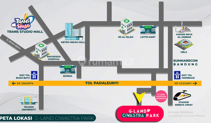 Dp 5 Juta All in Rumah Baru Gland Ciwastra Park 2 Bandung 9