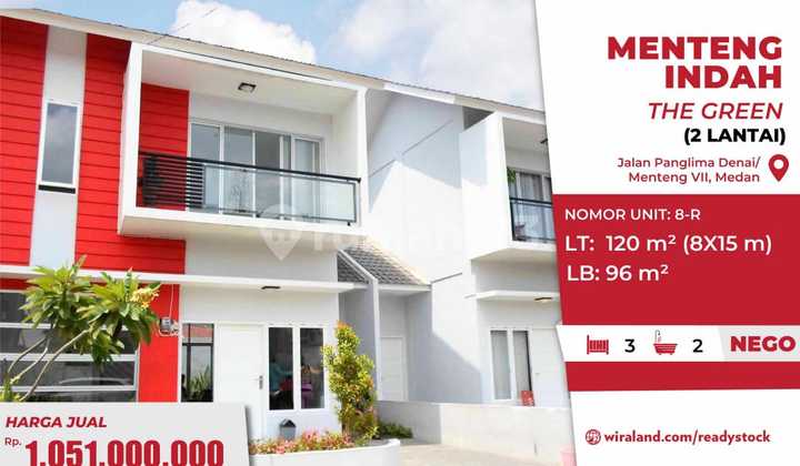 Rumah 2 Lantai Dalam Komplek Mewah Medan Denai, Medan