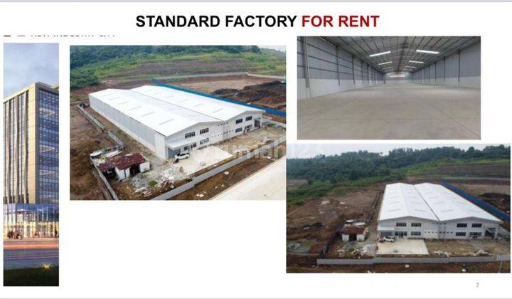 Dijual Pabrik Gudang Kawasan Industri Karawang Barat, Karawang, Jawa Barat. Luas Tanah 1 Ha 7