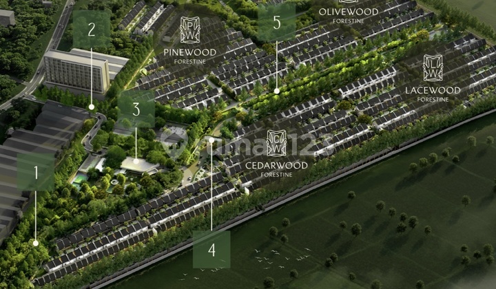 Hunian Hijau Di The Forestine - Lokasi Strategis, Desain Elegan 2