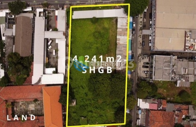 For Sale Commercial Plot Land in Central Jakarta, Senen Raya, Land Sold Below NJOP