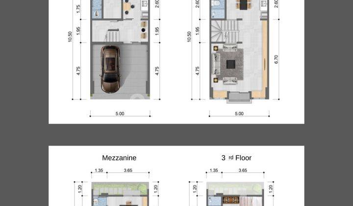 Townhouse 3 Lantai Plus Mezanin di Mampang Prapatan, Jaksel 2