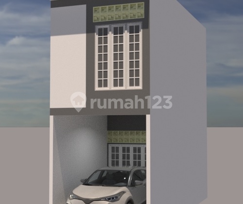 Rumah minimalis 2 lantai paling murah fasilitas premium di Kramat Jati, Jakarta Timur 2