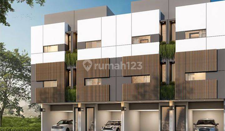 Rumah modern 3 lantai di Kramat Sentiong, Jakarta Pusat