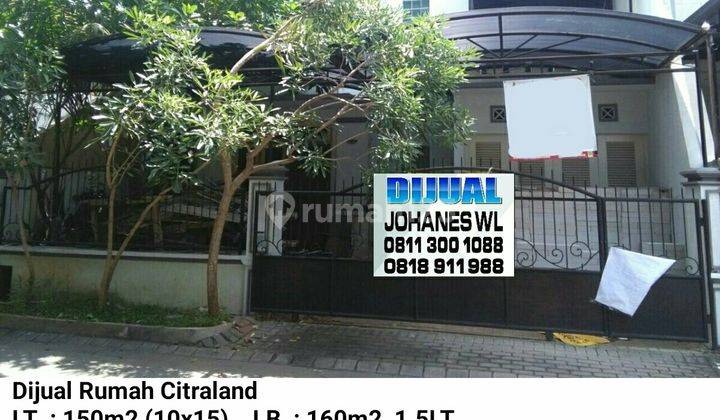 Dijual Rumah Siap Huni Citraland Dkt Pakuwon Wbm Royal Residence Graha 2