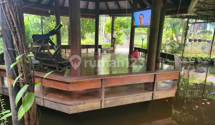 Rumah Villa dengan kebun yang luas dan ASRI di Jakarta Selatan - Lengkap Swimming Pool