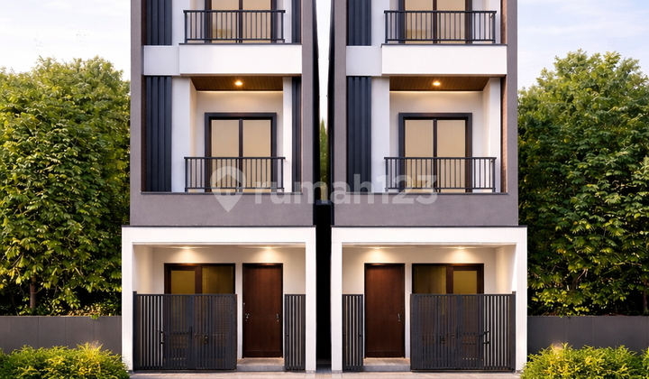2 Units of New 3.5-Story Houses in Jelambar, West Jakarta