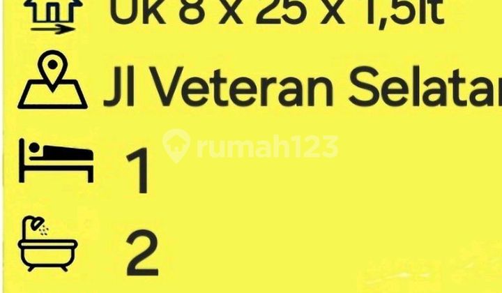 Shop House for Rent Jl. Veteran Selatan 8 X 20 X 1.5 Floors Makassar 2