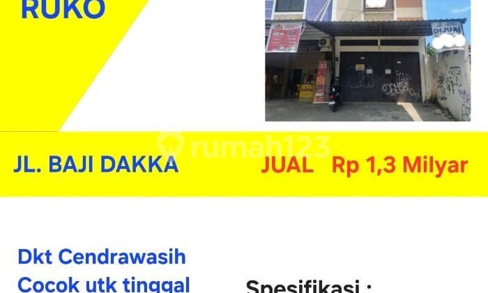 Shophouse for Sale at Baji Dakka / Cendrawasih Street, Makassar 1