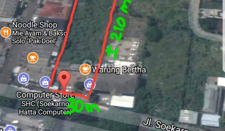 Tanah Strategis 6000 M2 di Sukarno Hatta Malang Gmk03143 2