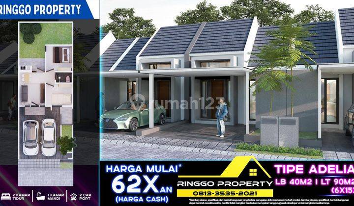 Rumah minimalis angsuran jtan di gedangan free all in 1