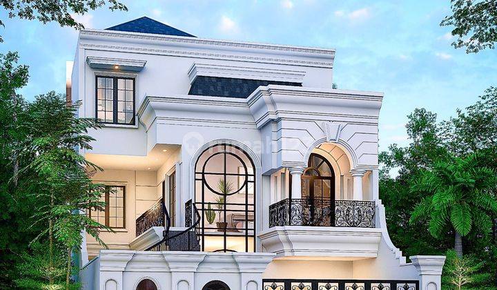 Dijual Rumah American Classic Plus kolam Renang Di Ciganjur Jagakarsa 1