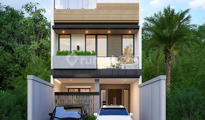Dijual Rumah 3 Lantai di Gandaria Jagakarsa