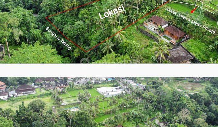 Land for sale in Tegallalang Ubud Bali with valley and jungle views 1