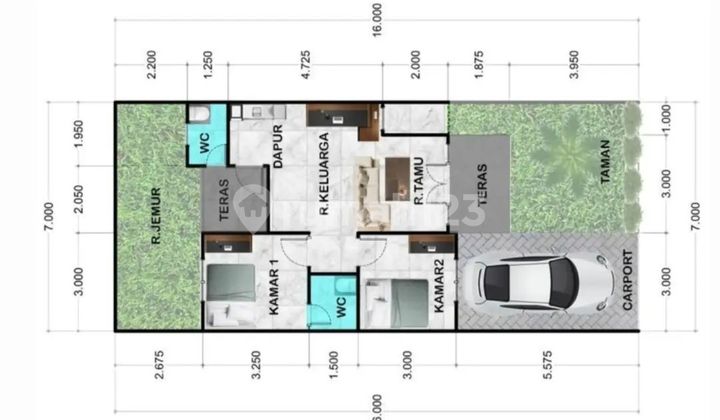 Rumah Komersil Modern Siap Bangun Lokasi Tanjung Senang 2