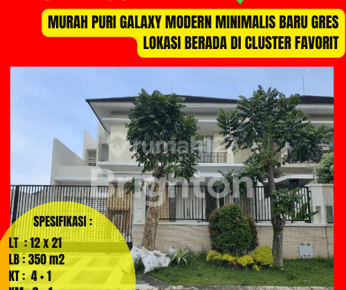 Baru Puri Galaxy Modern Minimalis Dkt Pakuwon City Kertajaya Araya Dharmahusada 1