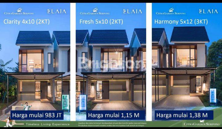 CITRA GARDEN SERPONG NEW CLUSTER ELAIA 1