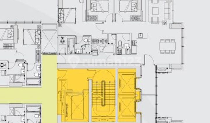 Apartemen 3 Kamar Tidur Casa Grande Kota Kasablanca  2