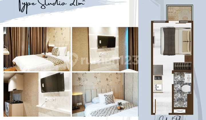 Leon K. Apartemen Puri Mansion Type Studio Fasilitas Terbaik 1