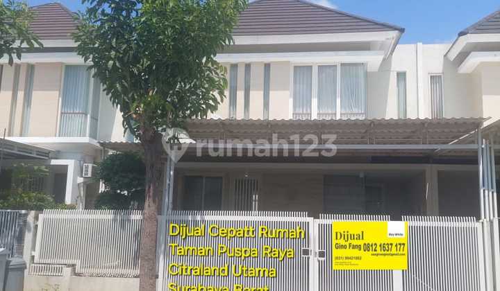 Dijual Cepat Rumah Modern Minimalis Ditaman Puspa Raya Citraland Surabaya Barat