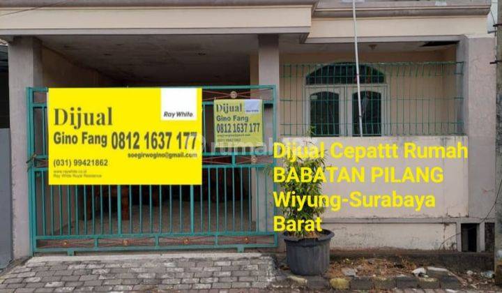 Rumah Babatan Pilang Wiyung Surabaya Barat  1