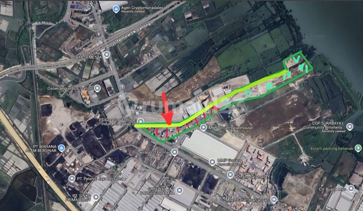 Land for Rent in Tambak Osowilangun Benowo, West Surabaya