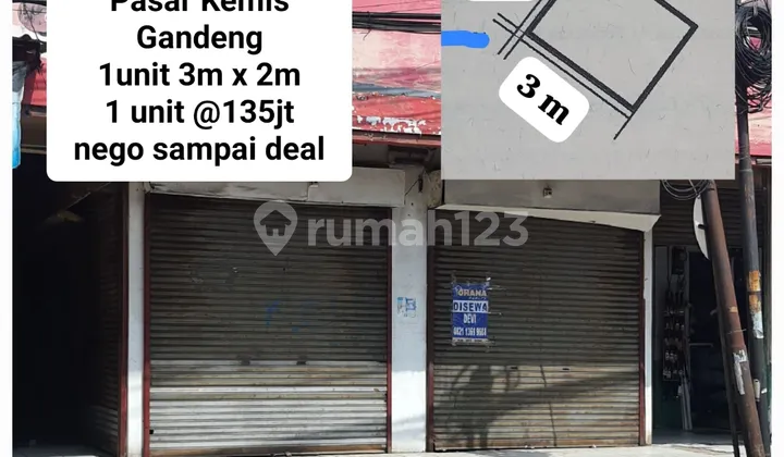 Kios Pasar Kemis Pusat Perdagangan Pasar Kemis Hadap Jalan Raya Pasar Kemis