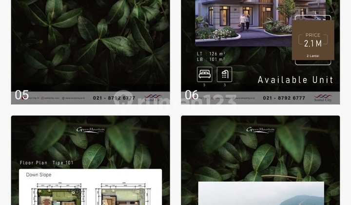 Dijual Green Mountain Residence Garden House Sentul City Dijual Green Mountain Residence Garden House Sentul City