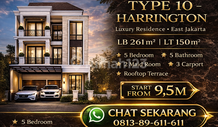 3-Storey Luxury House Harrington Flood-Free East Jakarta 2