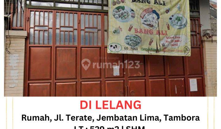 Dilelang Rumah Jl Terate, Jembatan Lima, Kondisi Bagus, Shm 1