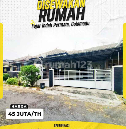 For Rent: Modern House in Fajar Indah Permata, Colomadu!! 1
