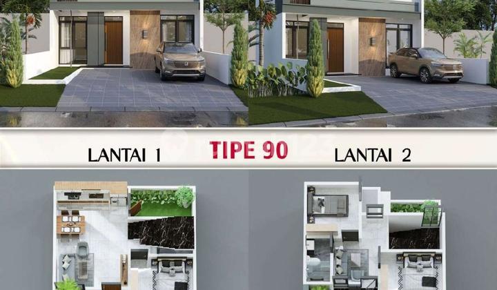 Rumah Pesan Bangun 2 Lantai Minimalis Modern di Cluster Exclusive Gentan Solo 2