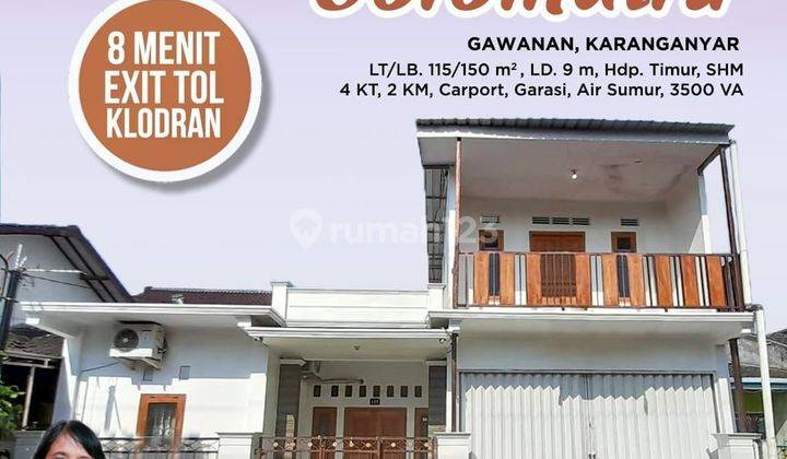 Rumah 2lantai di Gawanan colomadu karanganyar 2