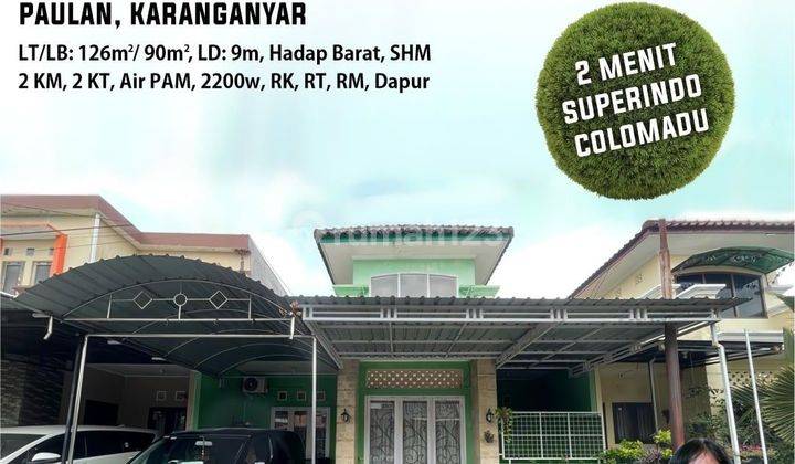 Rumah cluster Paulan colomadu Karanganyar  1