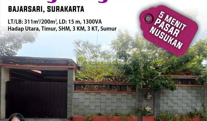 Rumah terawat dekat RI 1 di  Sumber Banjarsari Solo 1