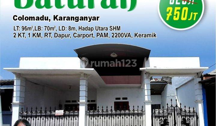 Rumah murah di komplek perumahan di Baturan Surakarta 1